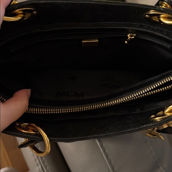 MCM Studded Tote and matching wallet - Picture 5 of 12